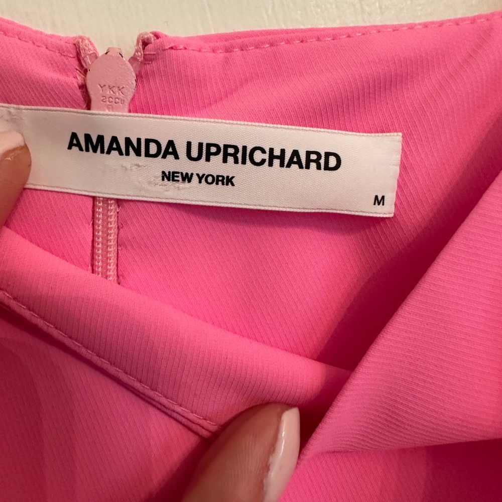 Amanda Uprichard Stilla Dress in Shocking Pink - Picture 5 of 5